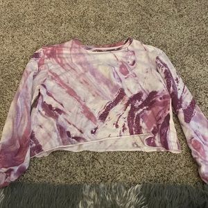 crop tye dye shirt